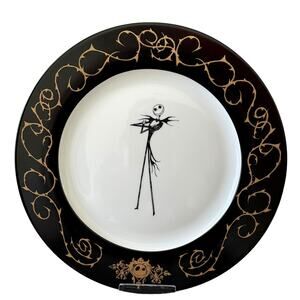 Disney NIGHTMARE BEFORE CHRISTMAS Dinner Plates Set 2 Jack Skellington NEW